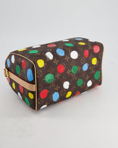 Louis Vuitton X Yayoi Kusama 25 Speedy Bag Bandoulière in Monogram Canvas