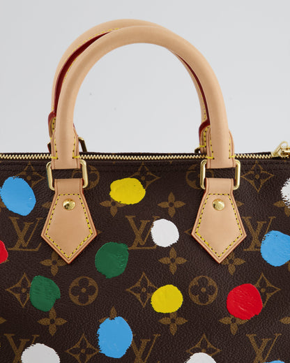 Louis Vuitton X Yayoi Kusama 25 Speedy Bag Bandoulière in Monogram Canvas