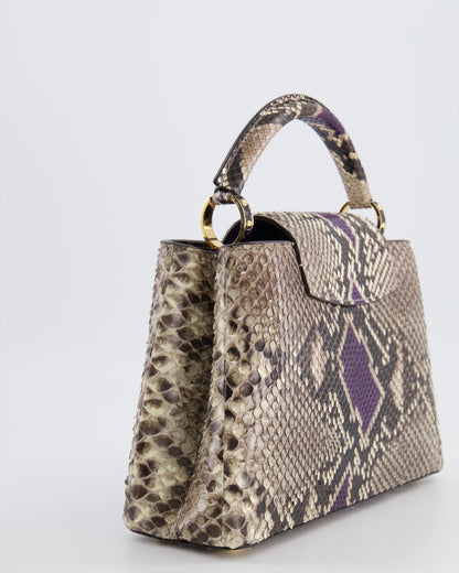 Louis Vuitton Python Capucines BB Bag with Gold Hardware