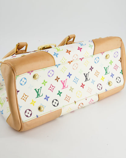 Louis Vuitton Monogram Multicolour Murakami Beverly GM Bag with Gold Hardware
