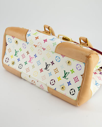 Louis Vuitton Monogram Multicolour Murakami Beverly GM Bag with Gold Hardware