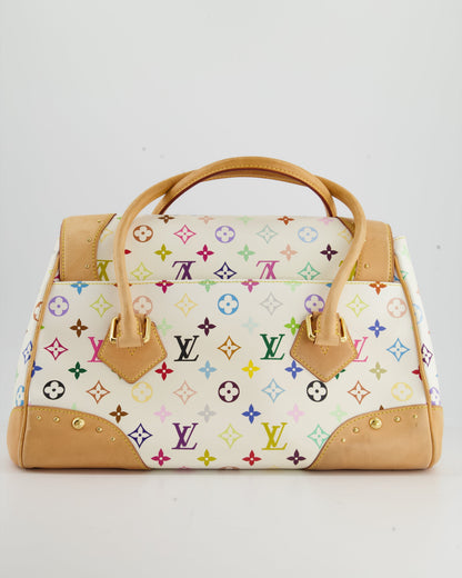 Louis Vuitton Monogram Multicolour Murakami Beverly GM Bag with Gold Hardware