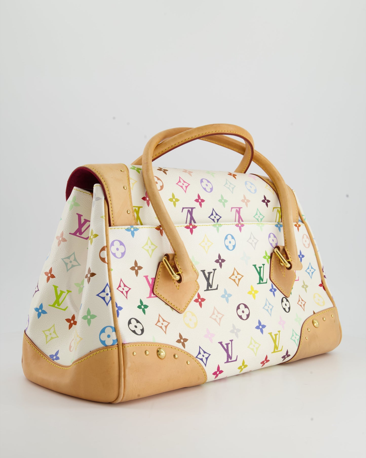 Louis Vuitton Monogram Multicolour Murakami Beverly GM Bag with Gold Hardware