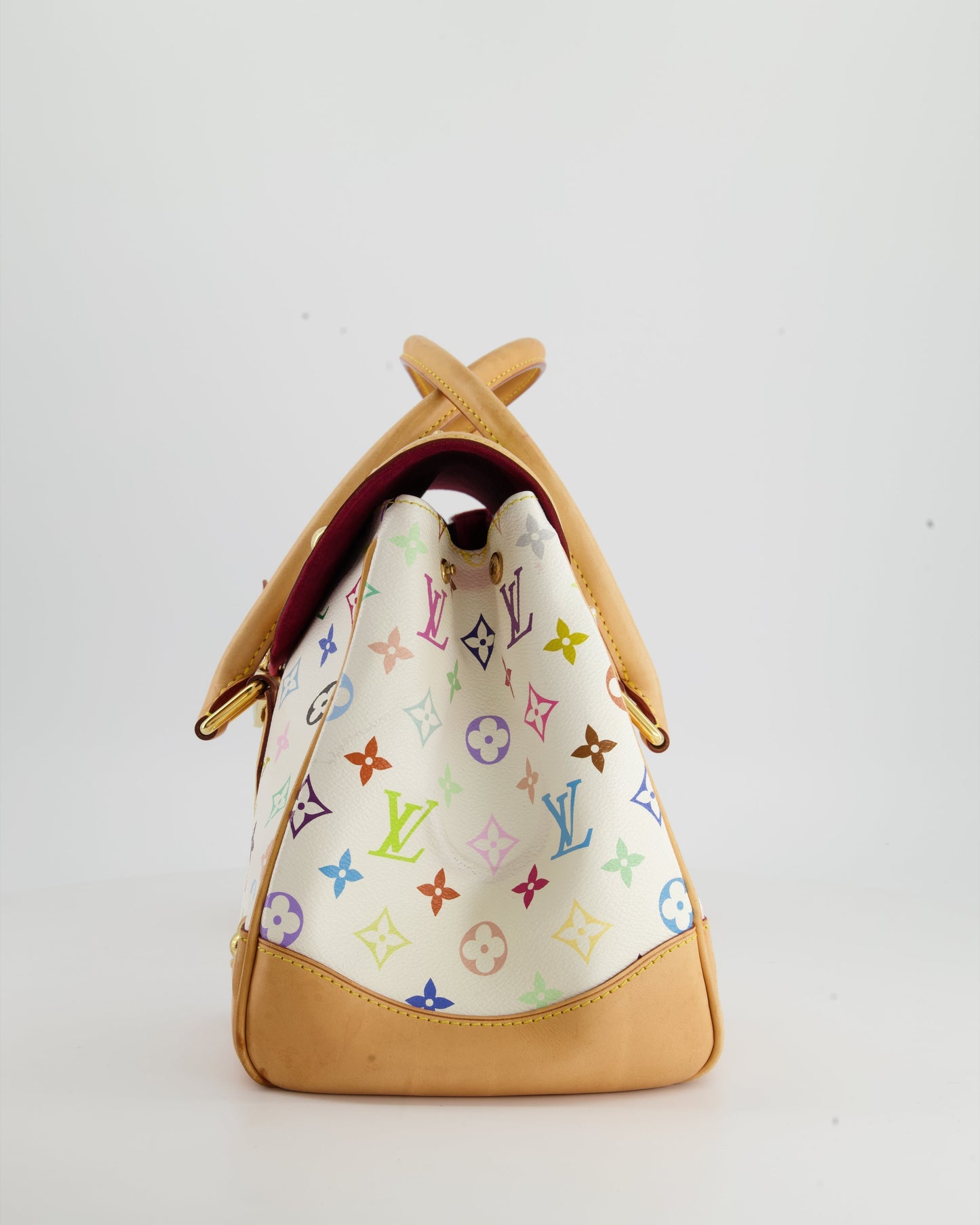 Louis Vuitton Monogram Multicolour Murakami Beverly GM Bag with Gold Hardware