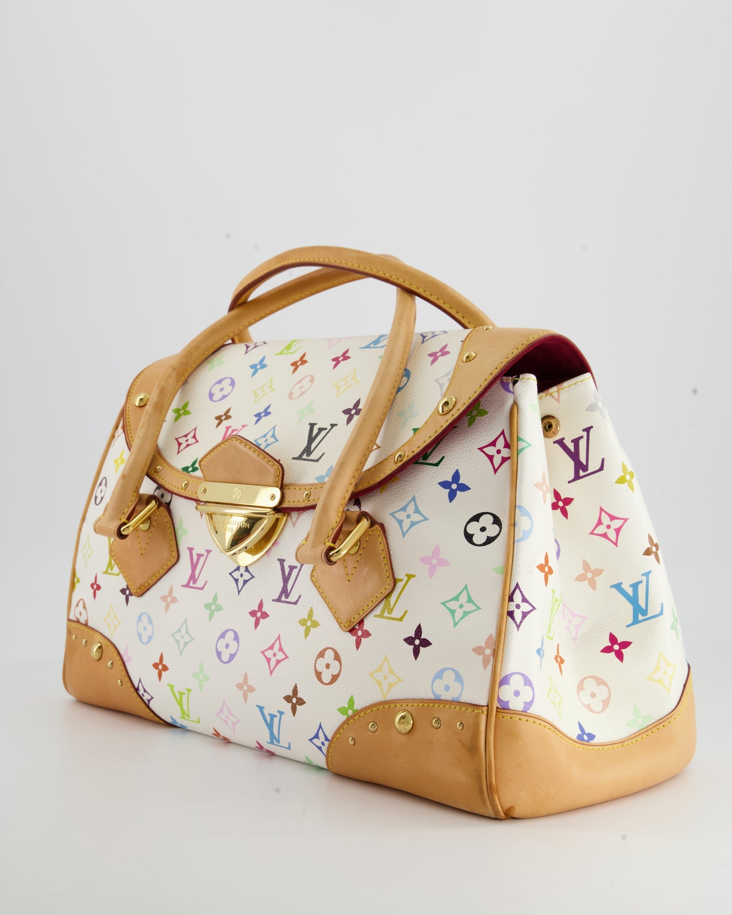 Louis Vuitton Monogram Multicolour Murakami Beverly GM Bag with Gold Hardware