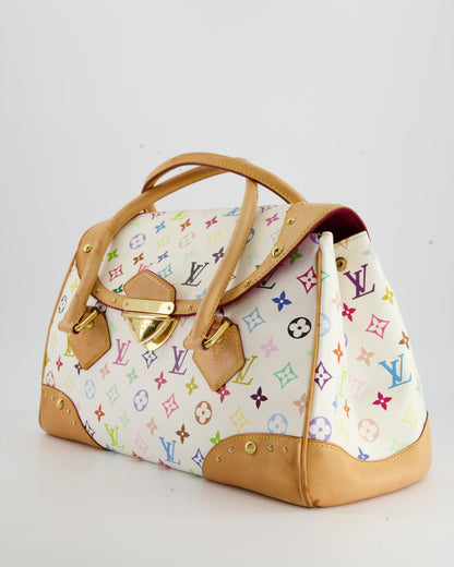 Louis Vuitton Monogram Multicolour Murakami Beverly GM Bag with Gold Hardware