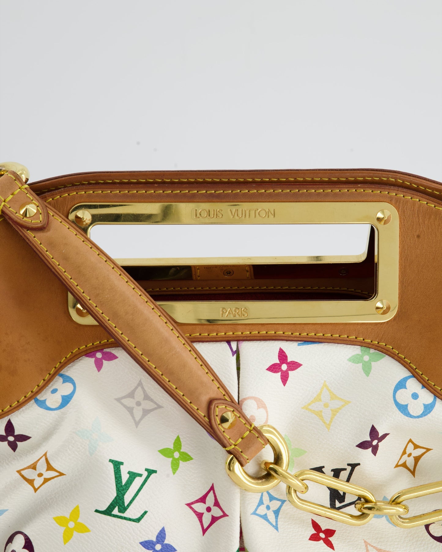 Louis Vuitton Murakami Monogram Multicolour Judy Bag with Gold Hardware