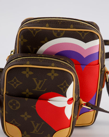 Louis Vuitton Monogram Game On Panam Set Shoulder Bag with Gold Hardware