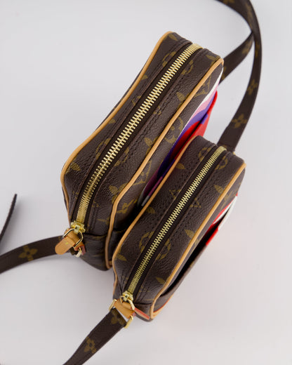 Louis Vuitton Monogram Game On Panam Set Shoulder Bag with Gold Hardware