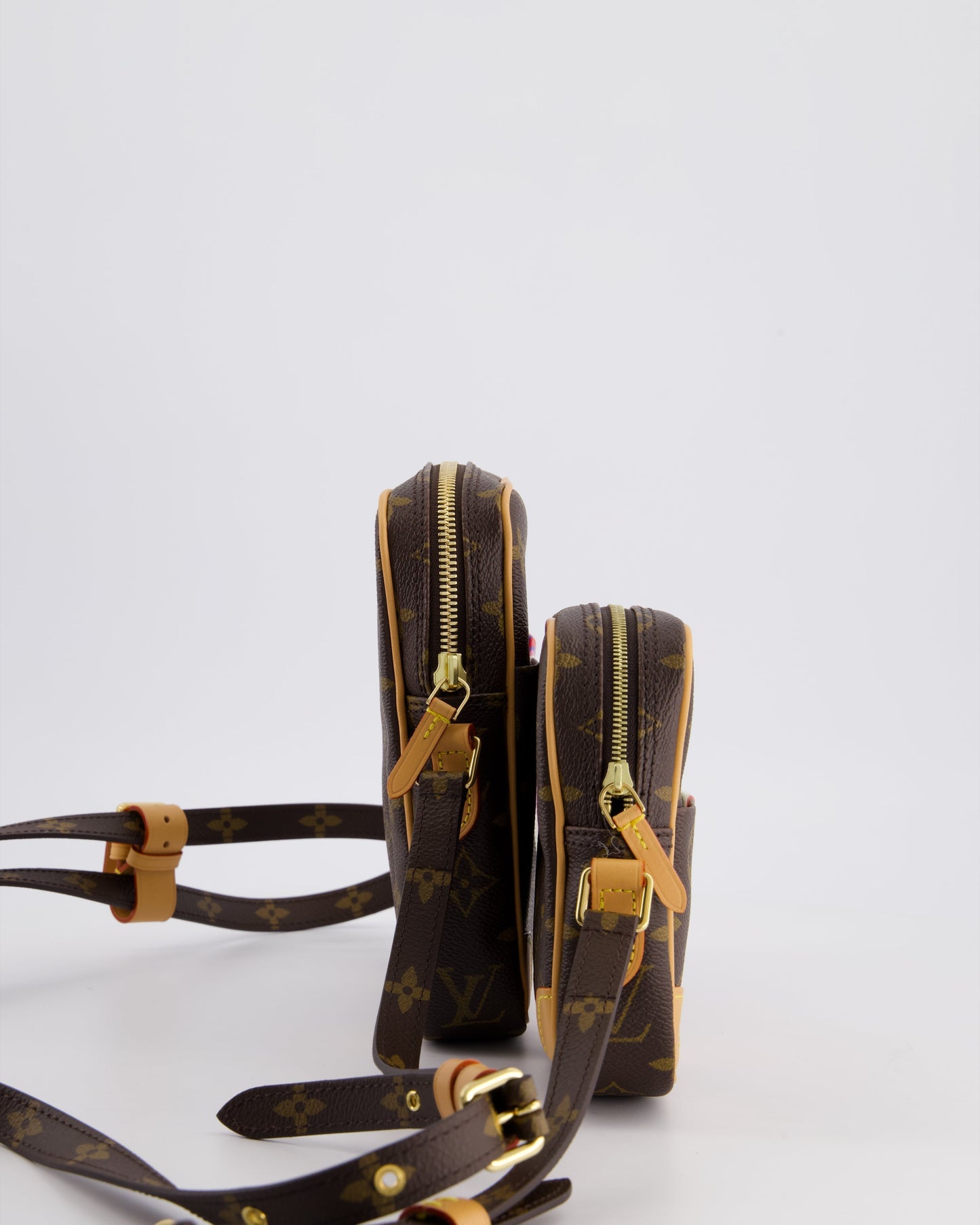 Louis Vuitton Monogram Game On Panam Set Shoulder Bag with Gold Hardware