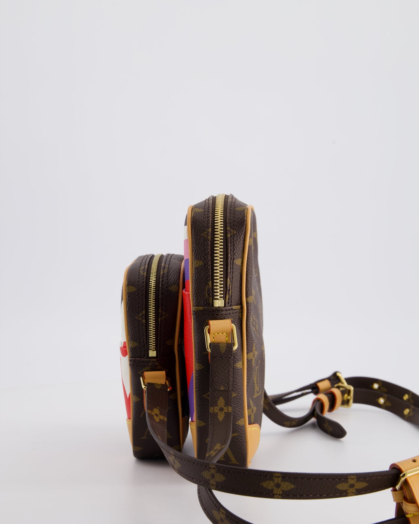 Louis Vuitton Monogram Game On Panam Set Shoulder Bag with Gold Hardware