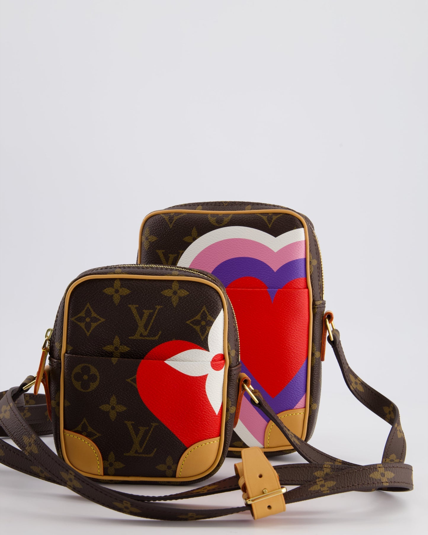 Louis Vuitton Monogram Game On Panam Set Shoulder Bag with Gold Hardware