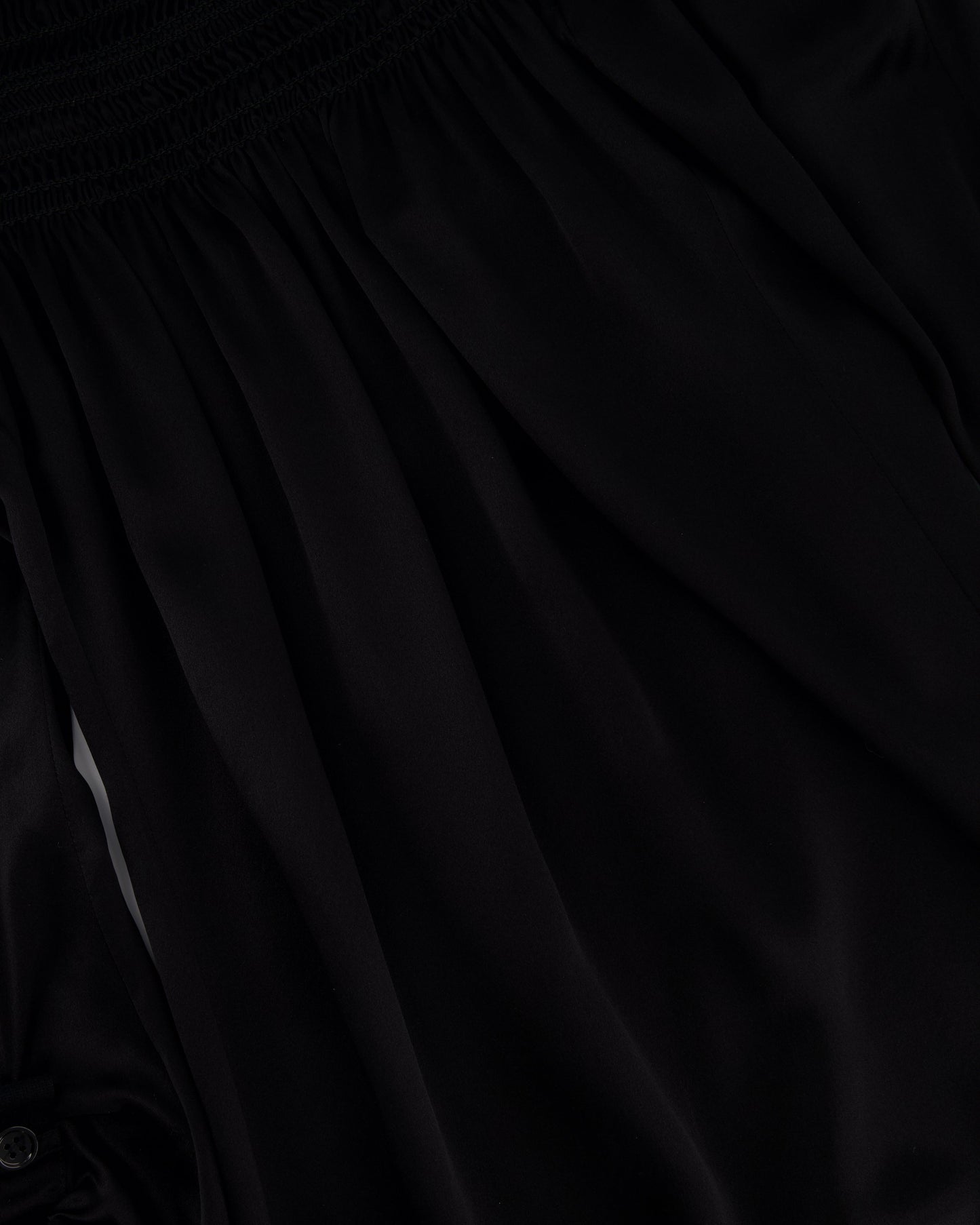 Saint Laurent Black Silk Off the Shoulder, Long Sleeve Mini Dress with Sleeve Detail Size FR 36 (UK 8)