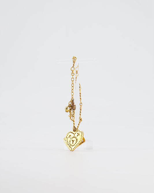 Yves Saint Laurent Vintage Bracelet in Gold with Logo Details