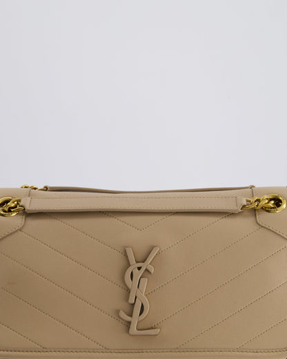 *HOT* Saint Laurent Beige Niki Medium YSL Leather Shoulder Bag in Calfskin Leather with Gold Hardware RRP £2,430