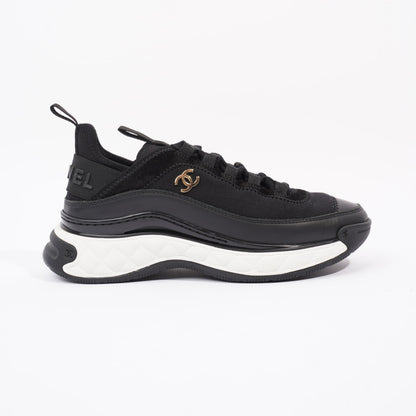 Chanel CC Runners Black   White Nylon EU 36 UK 3
