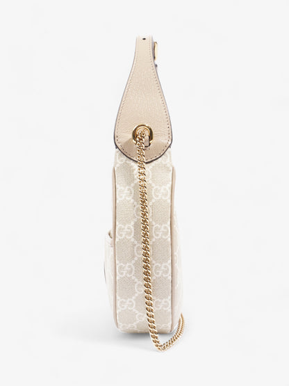 Gucci Ophidia GG Supreme / Beige / White Coated Canvas Mini