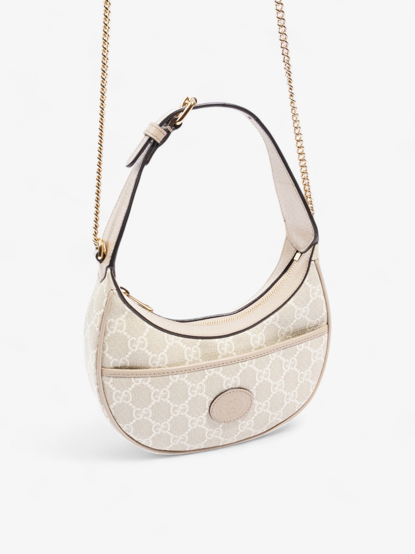 Gucci Ophidia GG Supreme / Beige / White Coated Canvas Mini