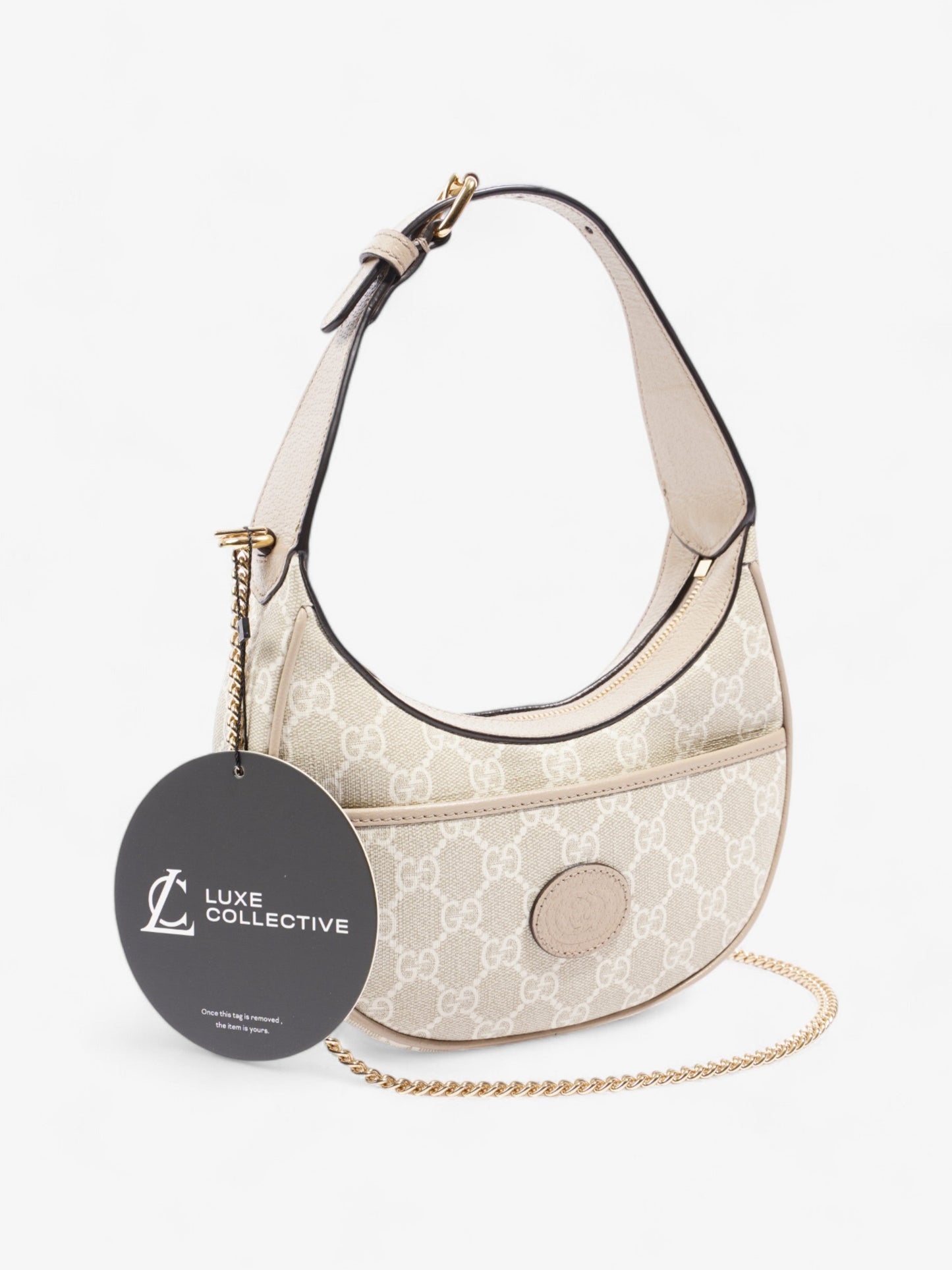 Gucci Ophidia GG Supreme / Beige / White Coated Canvas Mini