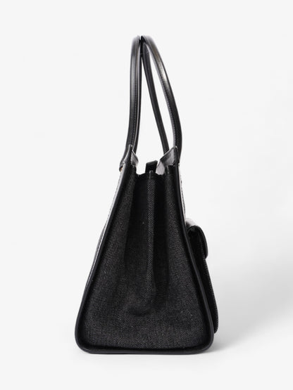 Christian Dior Book Tote Black Denim