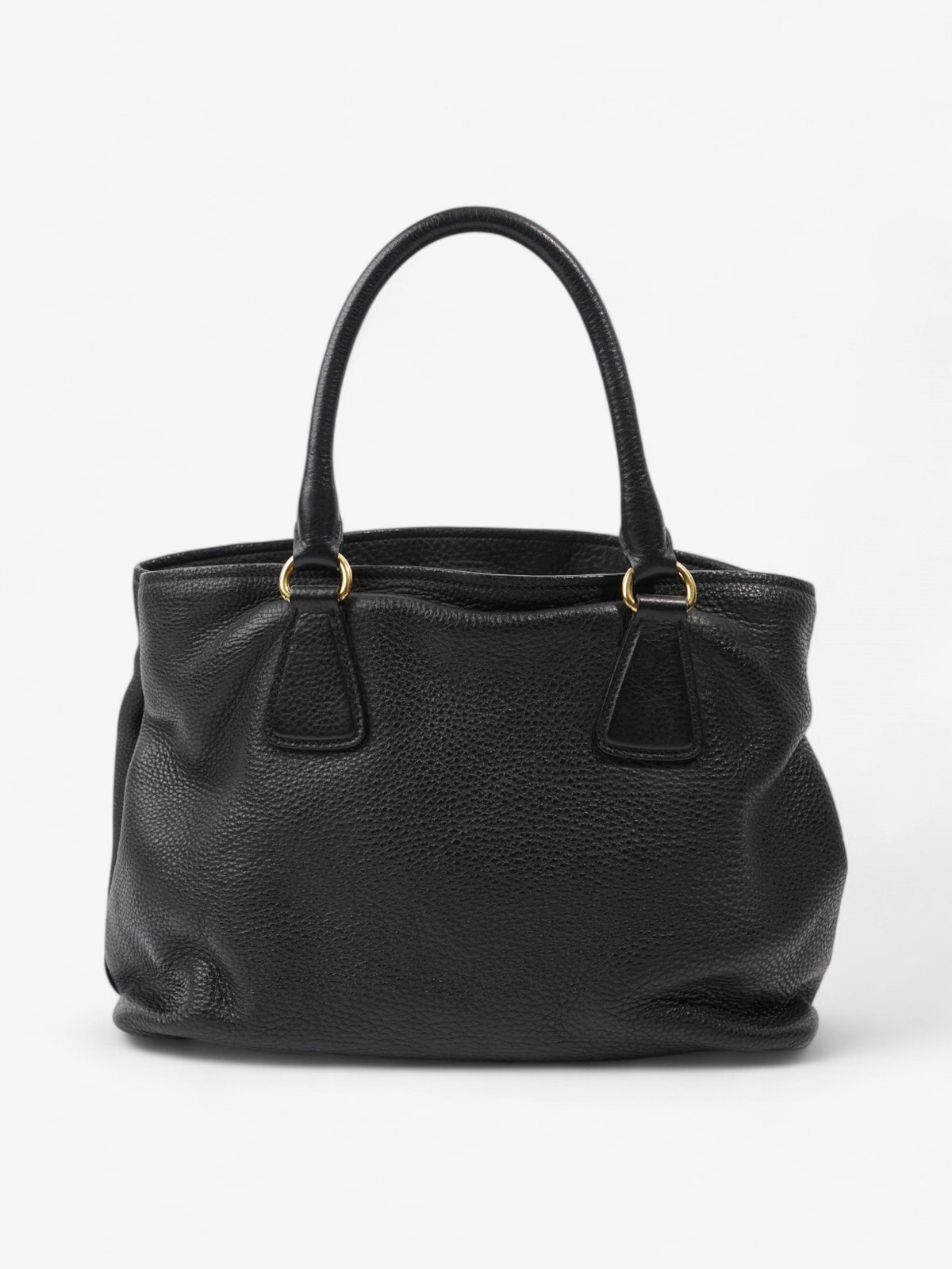 Prada Daino Tote Black Calfskin Leather