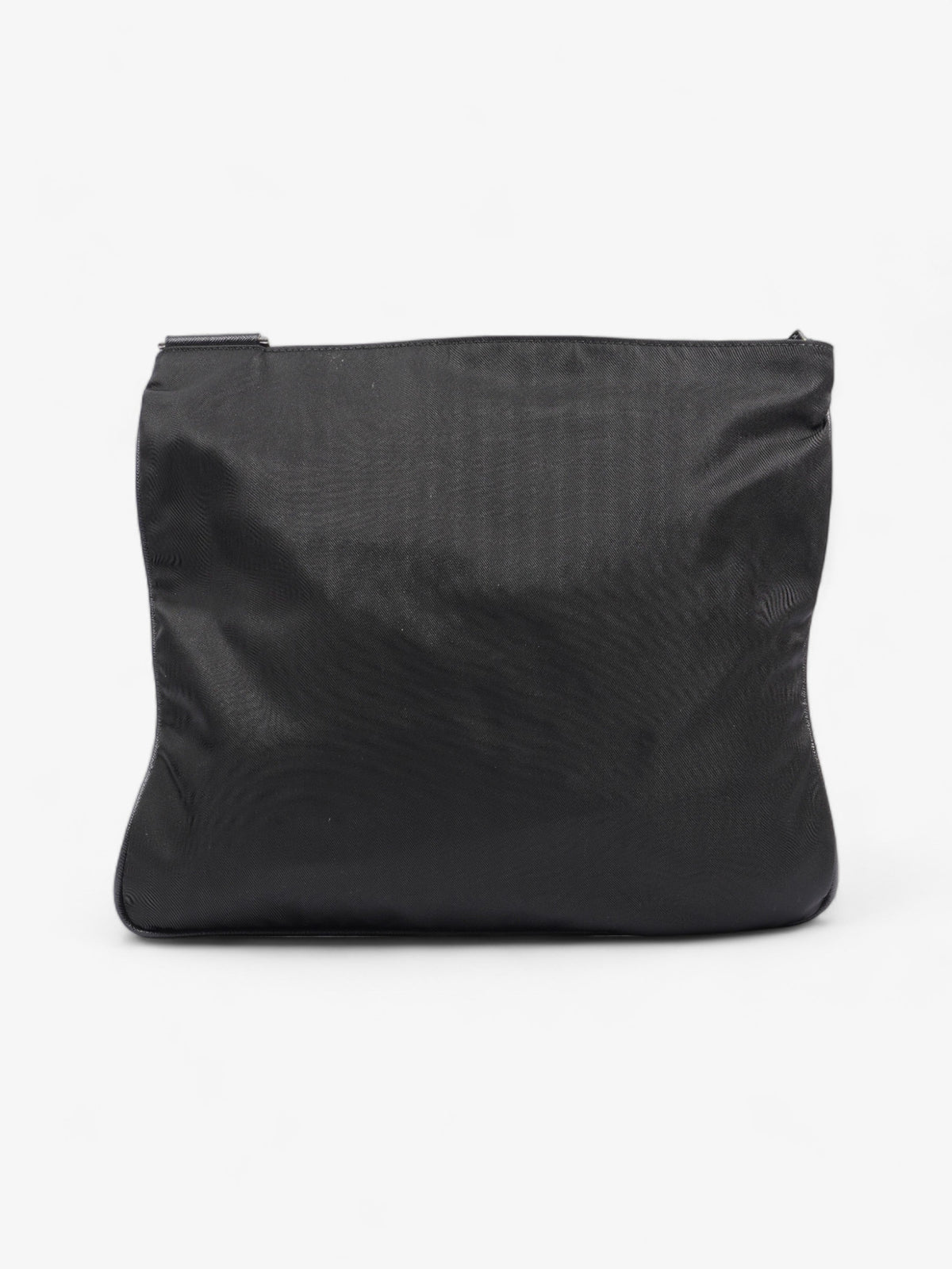 Prada Front Pocket Messenger Bag Black Nylon Medium