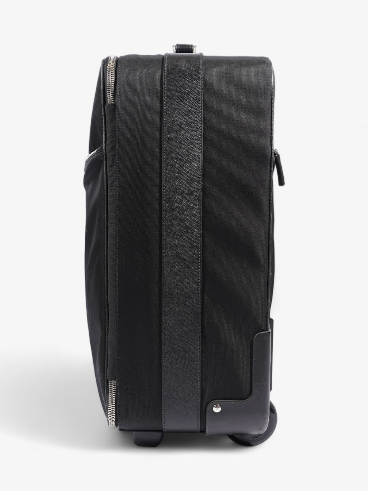 Prada Carry On Trolley Suitcase Black Re Nylon
