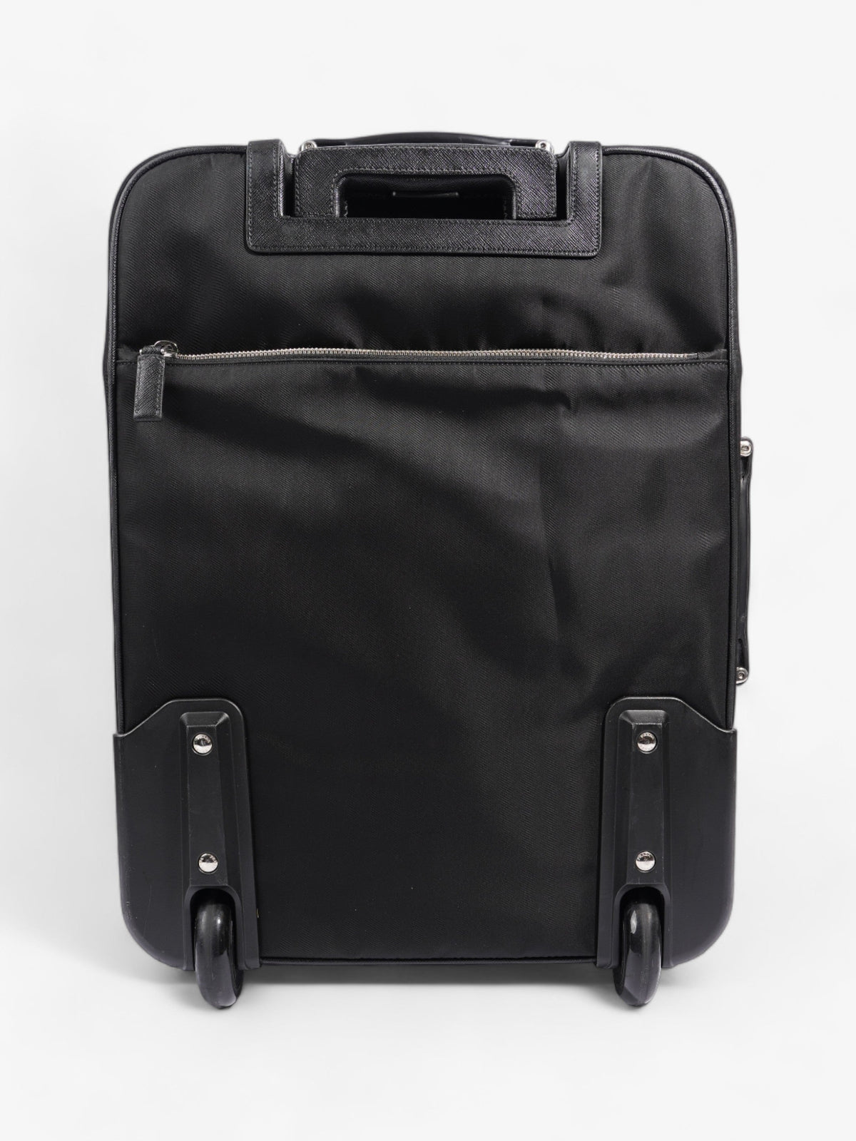 Prada Carry On Trolley Suitcase Black Re Nylon