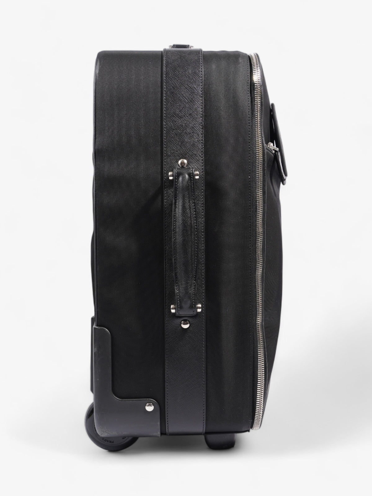 Prada Carry On Trolley Suitcase Black Re Nylon