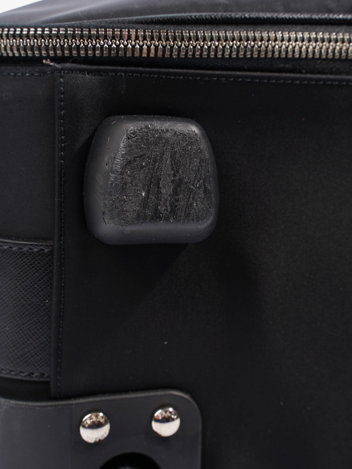 Prada Carry On Trolley Suitcase Black Re Nylon