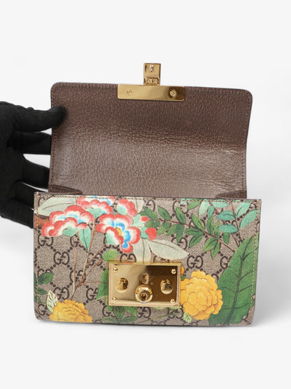 Gucci Padlock Shoulder Bag Supreme / Floral Coated Canvas Small