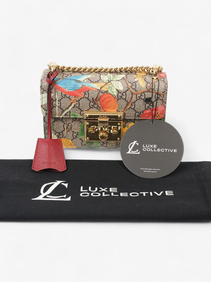 Gucci Padlock Shoulder Bag Supreme / Floral Coated Canvas Small