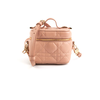 Dior Micro Lady Dior Vanity Case Rose des Vents Pink