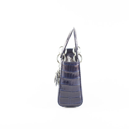 Dior Lady Dior Mini Navy Blue