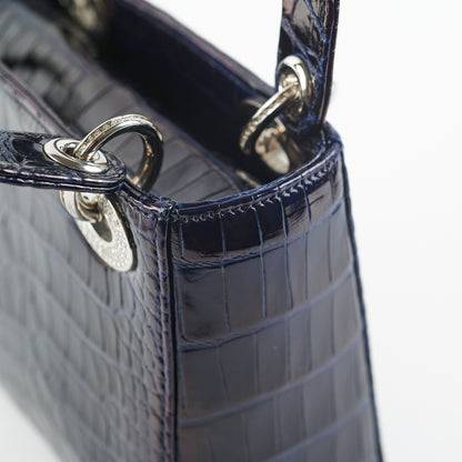 Dior Lady Dior Mini Navy Blue