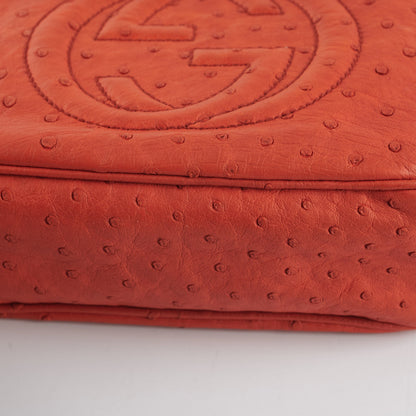 Gucci Ostrich Soho Disco Orange
