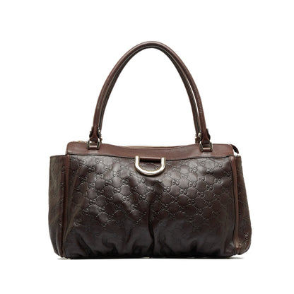 Brown Gucci Guccissima Abbey D-Ring Tote Bag