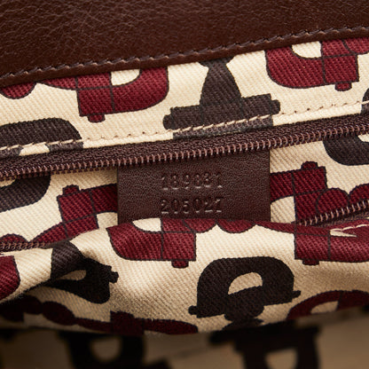 Brown Gucci Guccissima Abbey D-Ring Tote Bag