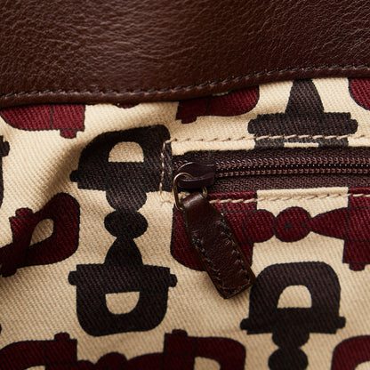 Brown Gucci Guccissima Abbey D-Ring Tote Bag