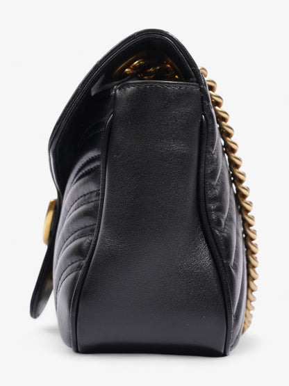 Gucci GG Marmont Black Matelasse Leather Small