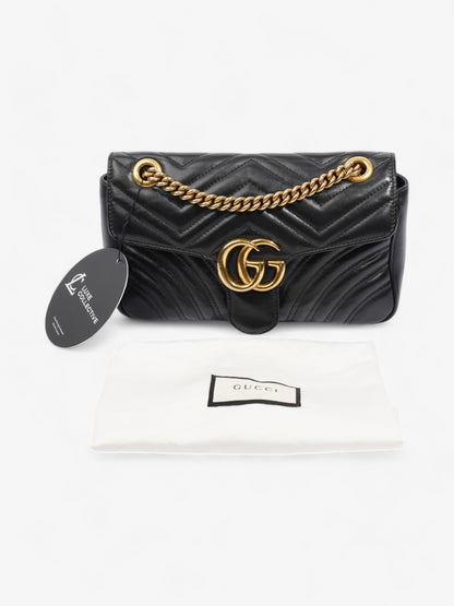 Gucci GG Marmont Black Matelasse Leather Small