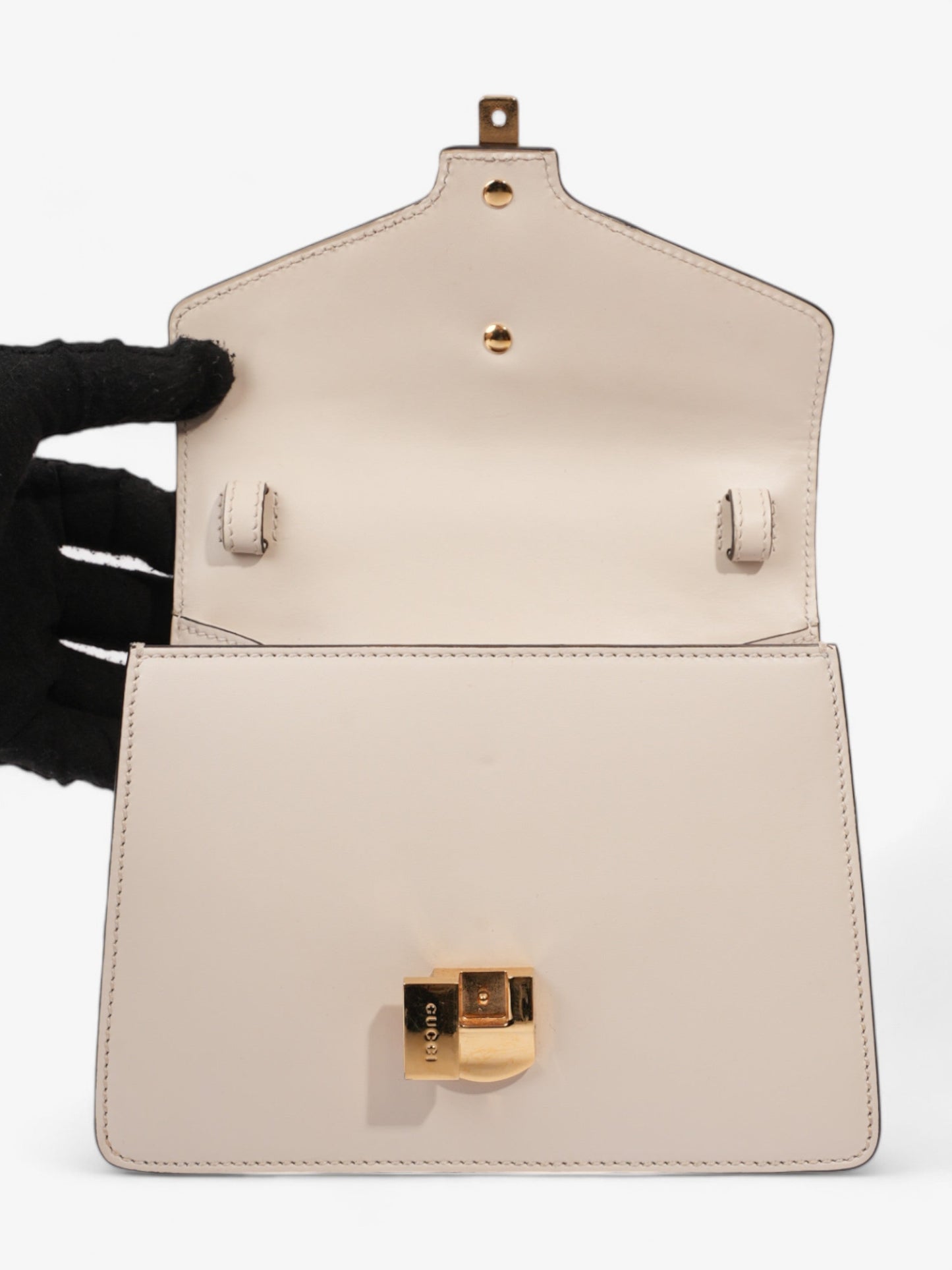 Gucci Sylvie White / Blue / Red Leather Mini