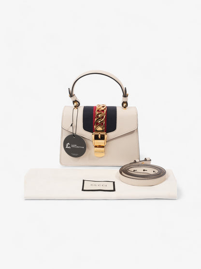 Gucci Sylvie White / Blue / Red Leather Mini
