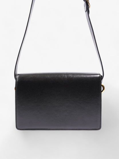 Gucci Torchon GG Ring Black Calfskin Leather Small