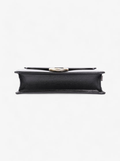 Gucci Torchon GG Ring Black Calfskin Leather Small