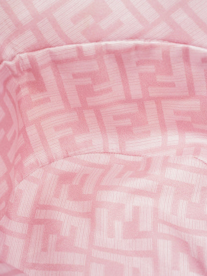 Fendi x Versace Fendace FF Baroque Bucket Hat Pink / Yellow / White Silk Medium