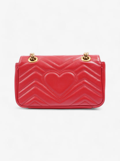Gucci GG Marmont Red Matelasse Leather Mini