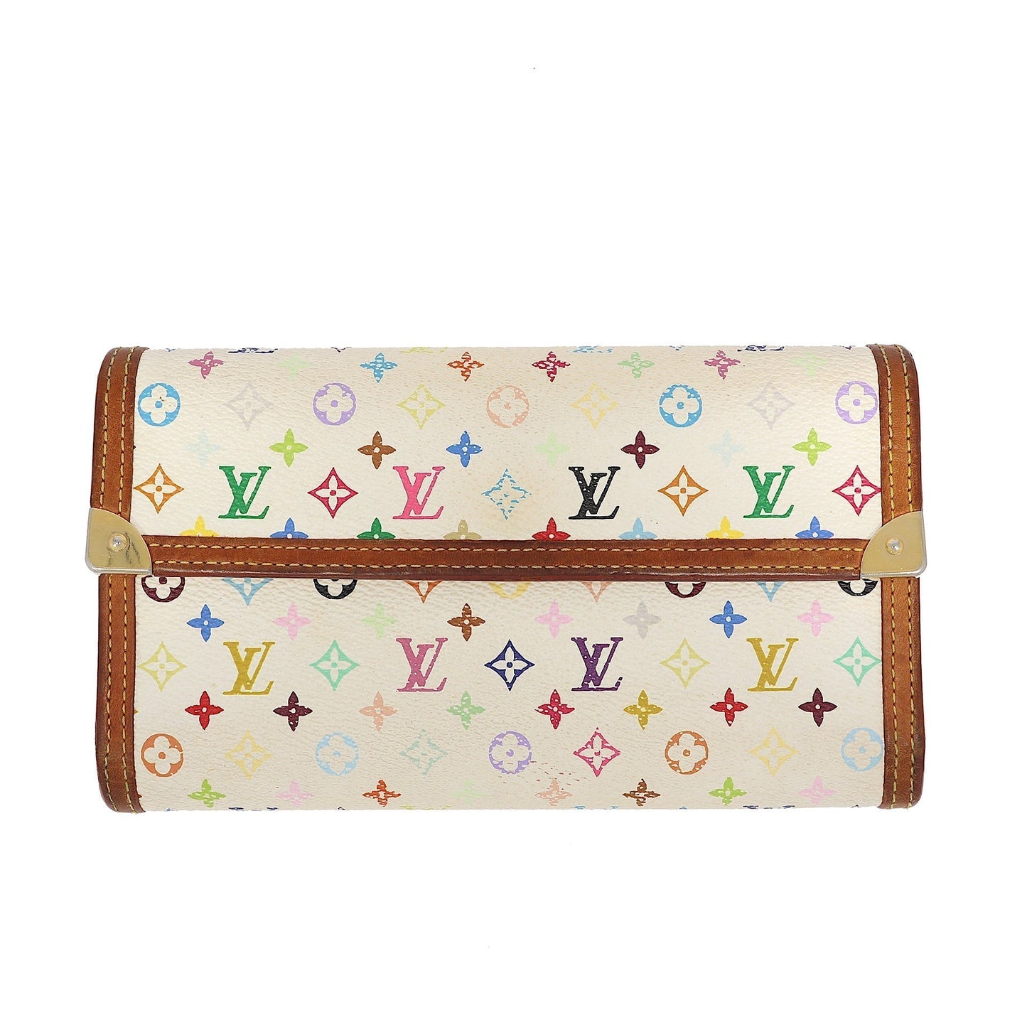 LOUIS VUITTON Wallet in White Canvas
