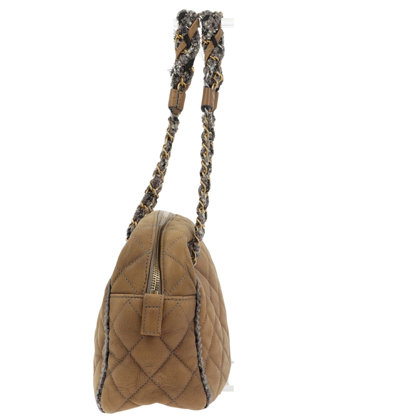 Chanel Leather Beige Shoulder Bag 2