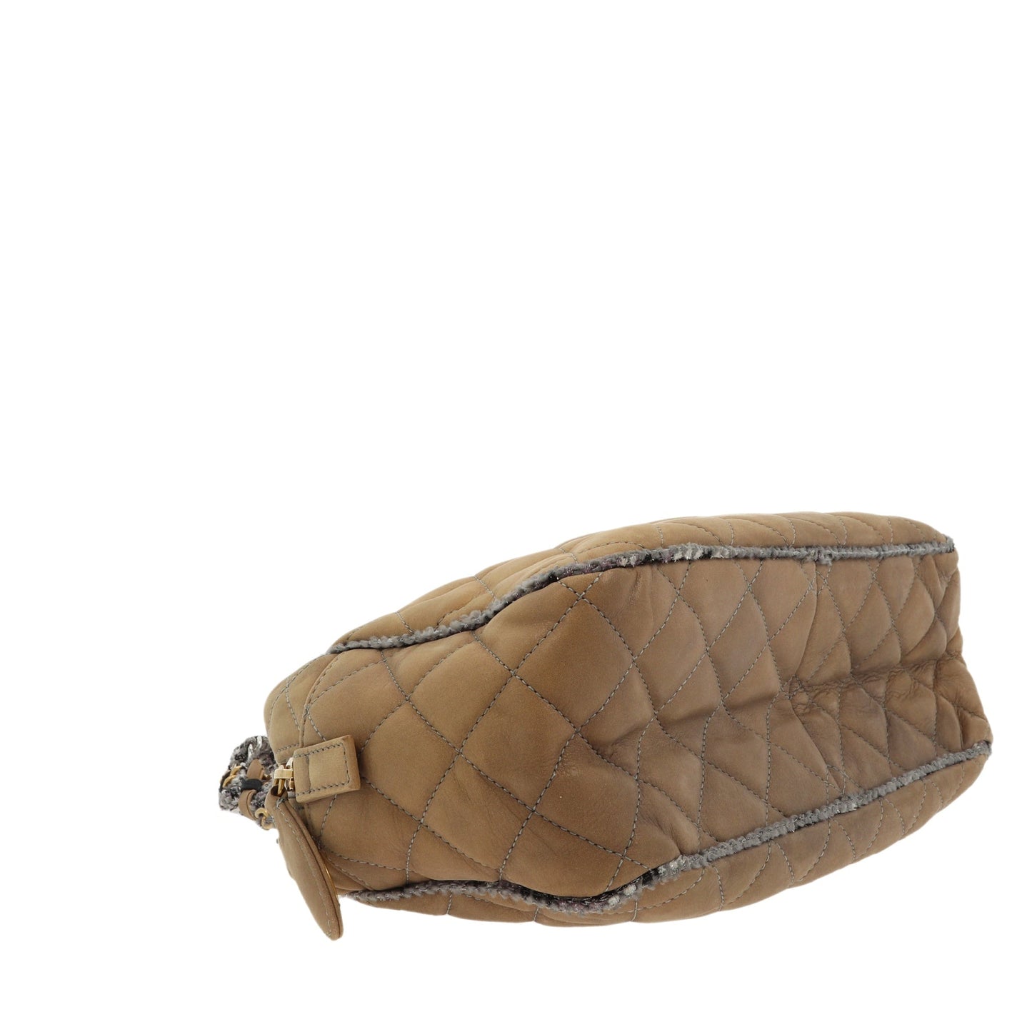 Chanel Leather Beige Shoulder Bag 2